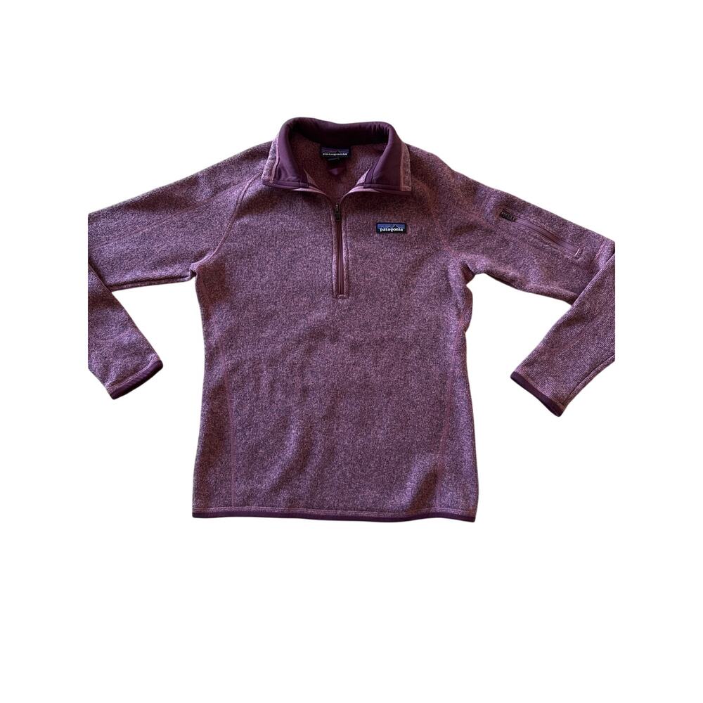 Patagonia Better Sweater Womens Small Purple 1/4 Zip Fleece Pullover